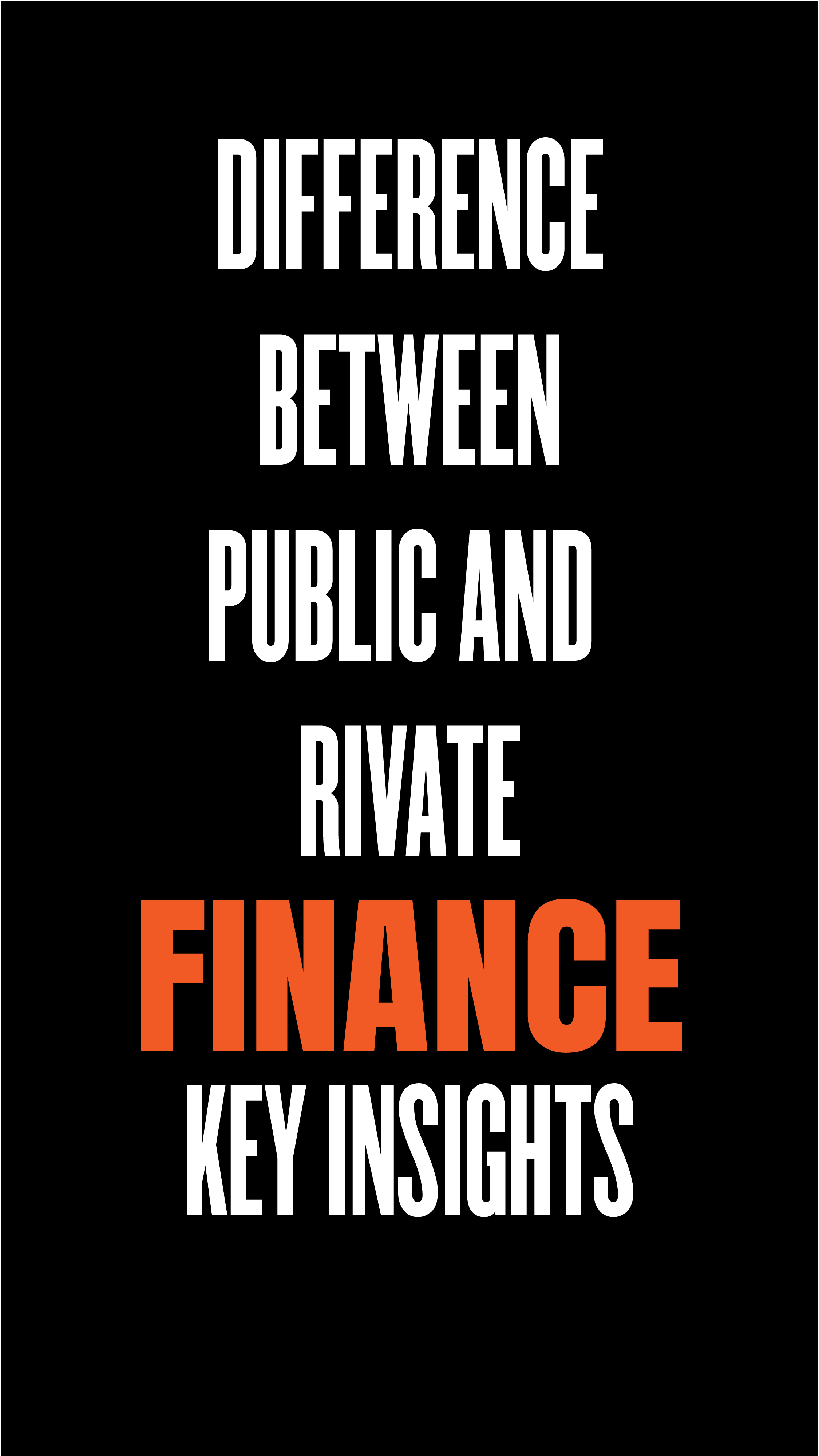Difference between public and private finance: Key insights