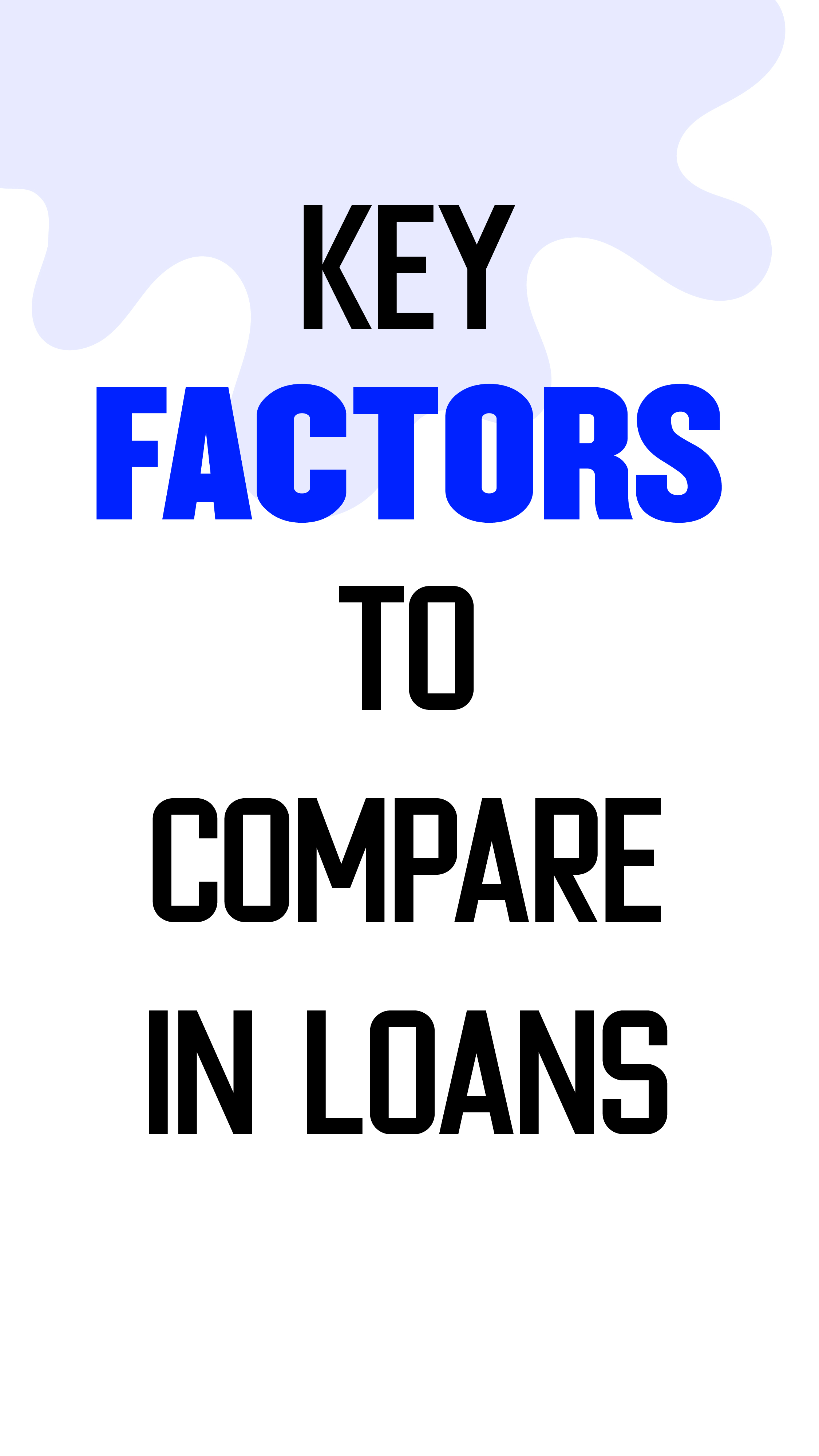 Key factors to compare in loans