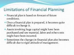 Limitations of Financial Planning